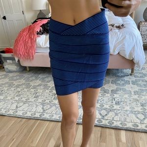 Striped pencil skirt